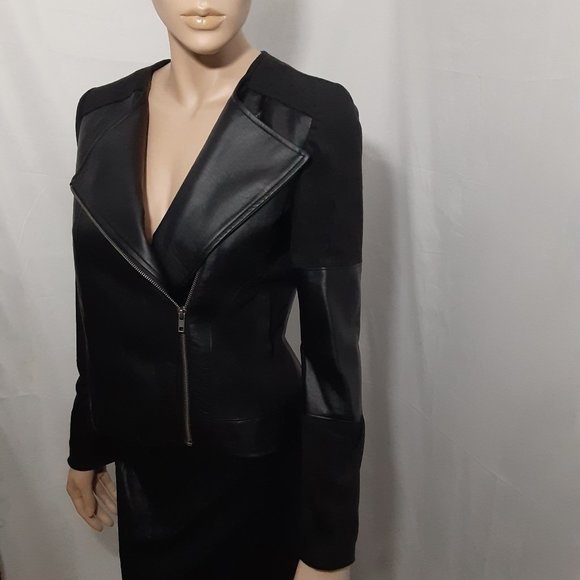 Cupcakes & Cashmere Moto Jacket - Vegan 2 Tone (S) - Picture 2 of 11